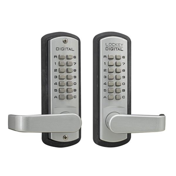 Lockey: 3835 Mechanical Keyless Passage Double Combination Lever Lock